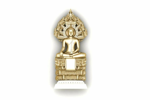 Buda 7 headed naga praga Deus buda 3d print model - Mito3D