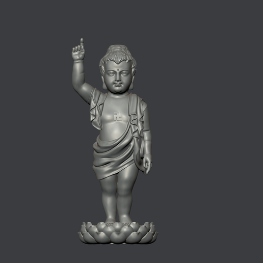 buddha bambino 3D print model - Mito3D