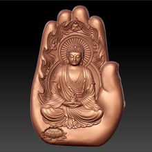buddha sfondo a mano art il buddismo religione orientale cnc 3d la formazione di muffa bassorilievo scultura cina 3d print model - Mito3D