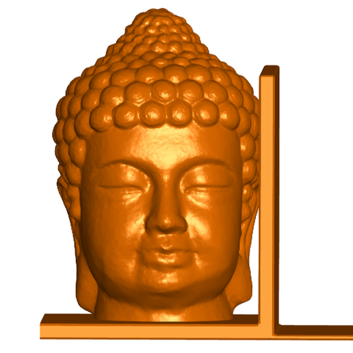 Bouddha serre livres gauche décor 3D print model - Mito3D