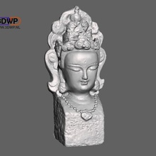 buddha bust statue 3d scan art 123d 123dcatch catch meshmixer replica sculpture scans replicas 3d print model - Mito3D