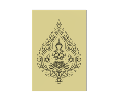 buddha carta arte 3d print model - Mito3D