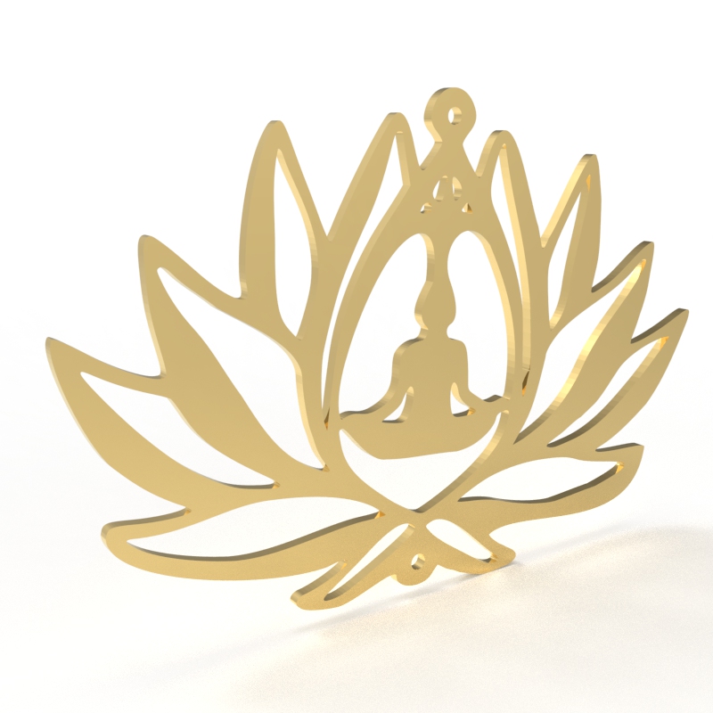 Buddha Charme Anhänger Schmuck Halskette Dekor Dekoration 3D print model - Mito3D