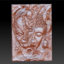 buddha demone moment art 3d bas-relief character china cnc creature decorative emboss engraving evil fantasy oriental pendant religion sculpture traditional 3d print model - Mito3D