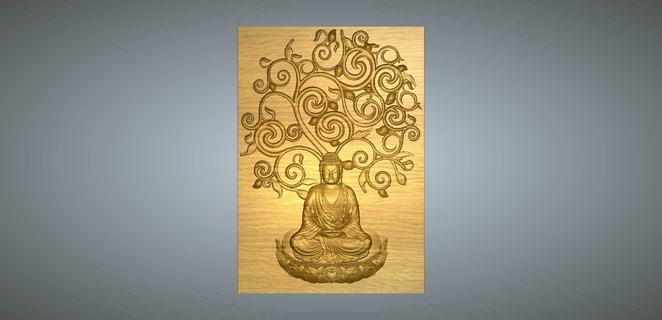 buddha design 3d print model - Mito3D