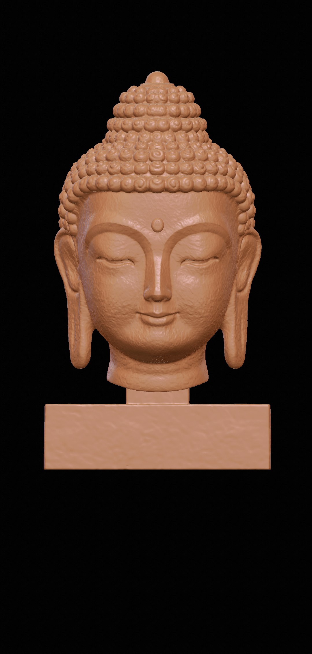 Buddha Kopf Dekor Zen atr 3D print model - Mito3D