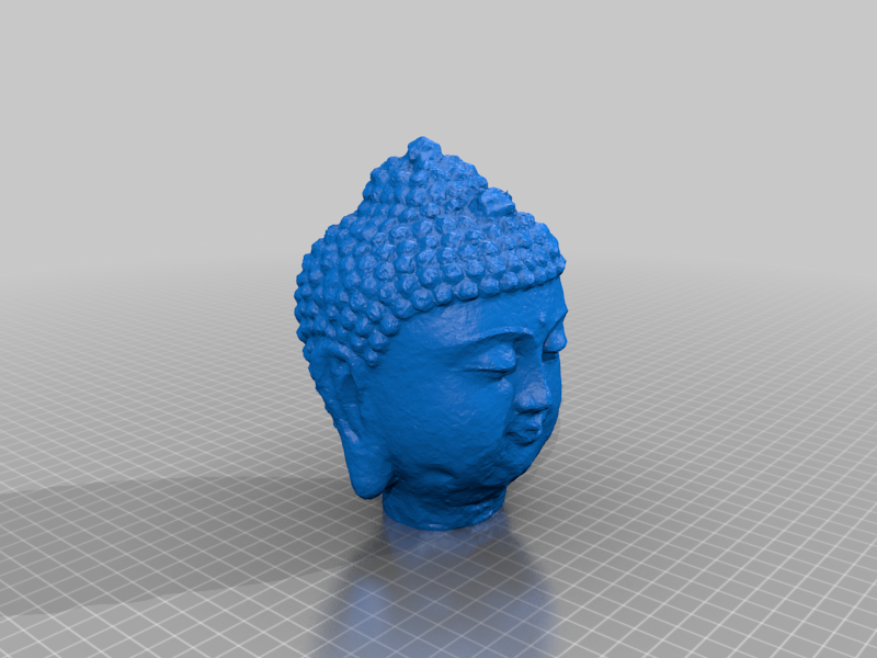 Buda cabeza kopf 3d impresión figura meditación escultura esculturas 3D print model - Mito3D