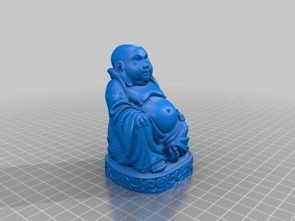 buddha hi-res statue flat hd sculptures 3d print model - Mito3D