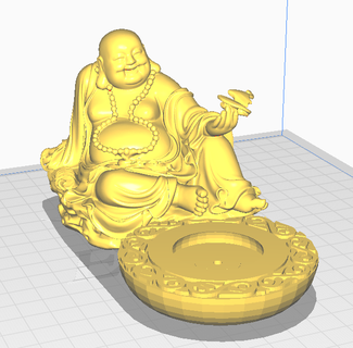 Buda incenso suporte casa saumerio 3d print model - Mito3D