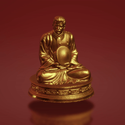 buddha joseph stalin kunst jaseph präsident deckel ussr 3d print model - Mito3D