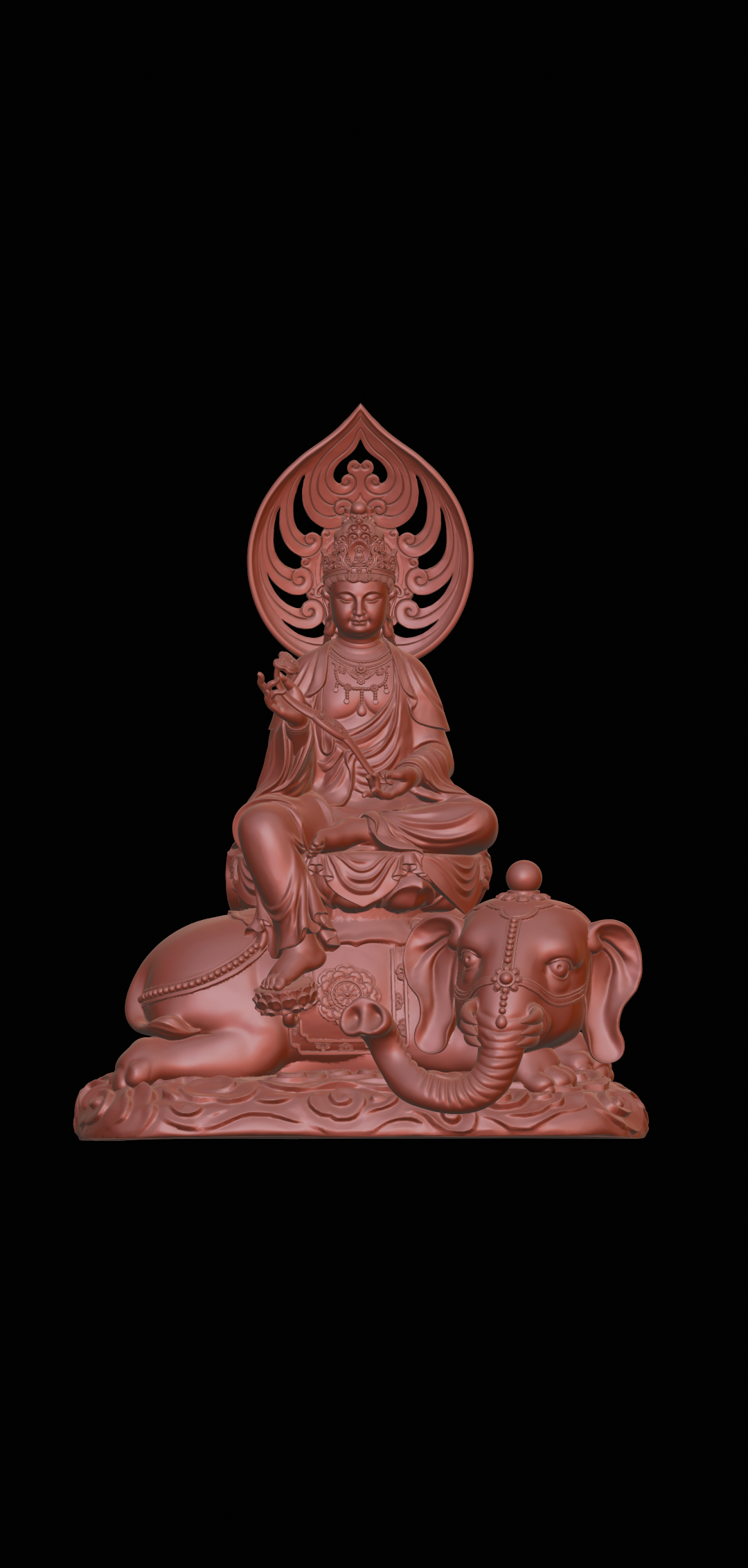 buddha miao ji yang casa arredamento stampa scolpire zen arte 3D print model - Mito3D