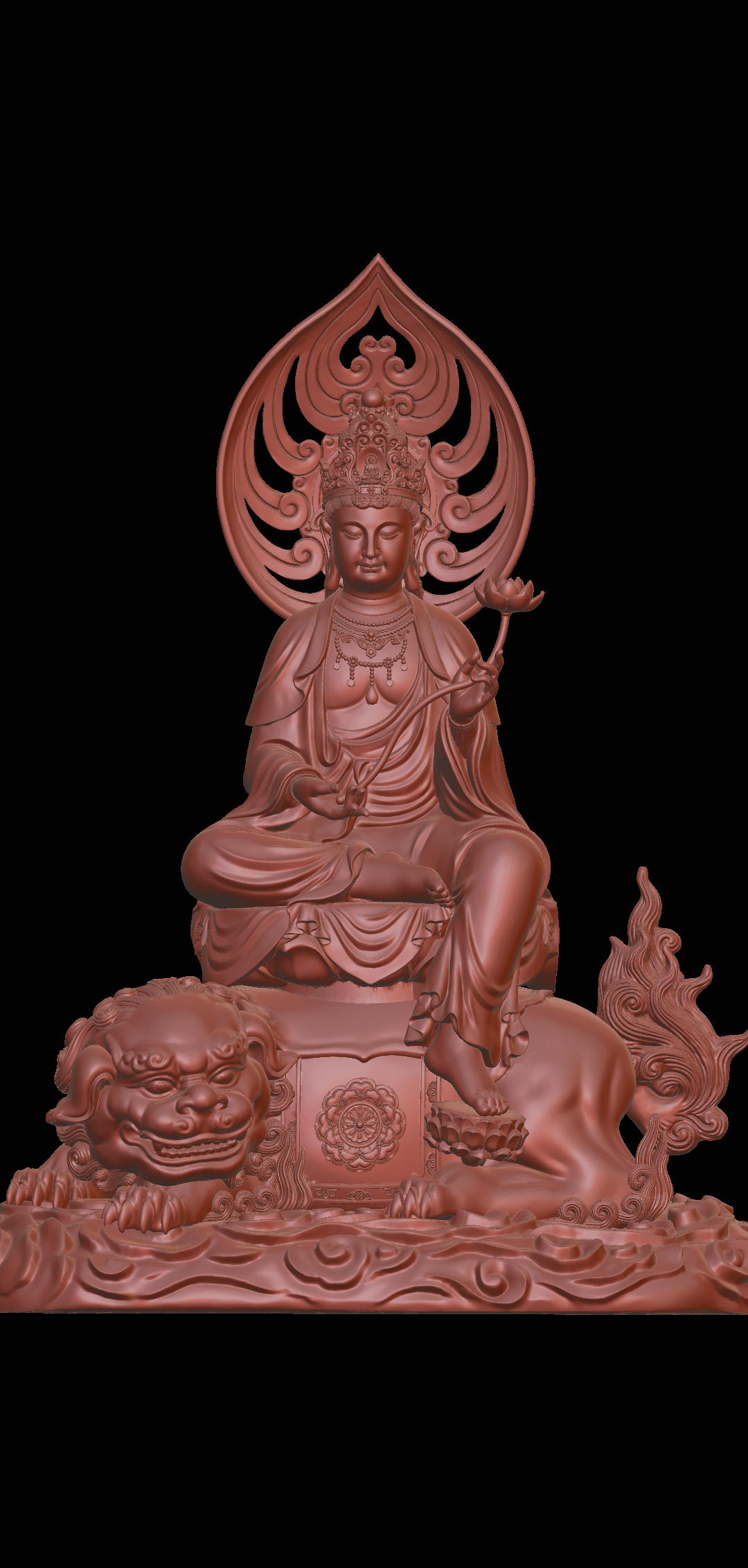 Buda miao ji yang 2 dekor Sanat Zen 3D print model - Mito3D