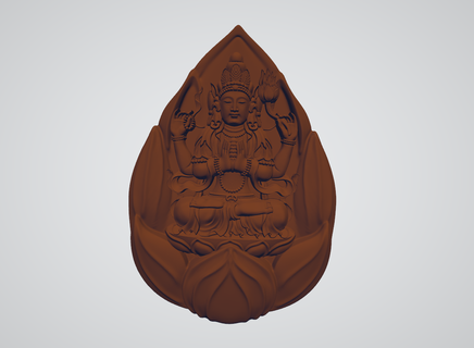 buddha pendant jewelry beacelets 3d print model - Mito3D