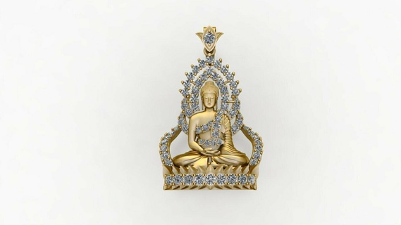 Bouddha pendentif 3d impression modèle statue budda hong siddhartha Gautama bouddhisme religion idole Dieu asiatique monastère buda facile Budha Sidharta méditation hindouisme bijoux pendentifs 3d print model - Mito3D