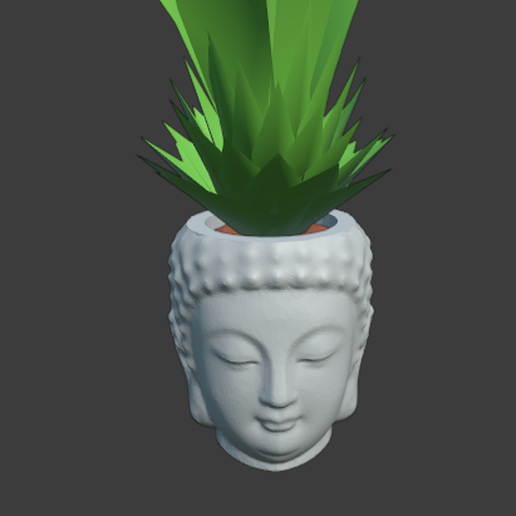 buddha pentola vaso fiori 3D print model - Mito3D