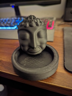 Buddha Topf Tablett Zen entspannen Dekoration Bildhauerei Gesicht 3d print model - Mito3D