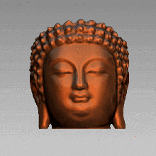 buddha pot flower planter plant face head home plants 3d print model - Mito3D