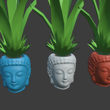 Bouddha pot moule fleur 3d print model - Mito3D