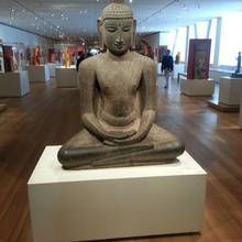 buddha seated meditation dhyanamudra chola period 12th century art institute chicago 123d catch 3d scan deity museum3d sculpture scans replicas 3d print model - Mito3D