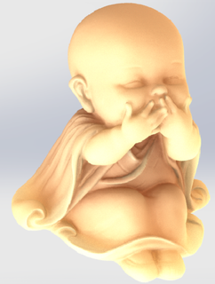buddha statue arte zen buddista spirituale meditazione statua 3d print model - Mito3D