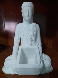 buddha Tailandia qualità muffa pentola testa vaso fiori smussato 3d print model - Mito3D