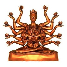 buddha, wat plai laem Tempel Kunst Buddhismus Modell - Spielzeug 3d print model - Mito3D