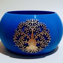budismo vaso flores 3d print model - Mito3D