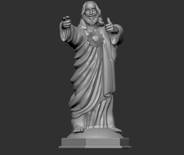 camarada Cristo estátua estatueta 3d print model - Mito3D