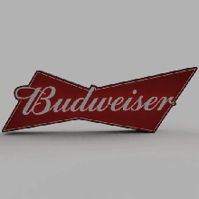 Budweiser LED Licht Lampe 3d print model - Mito3D