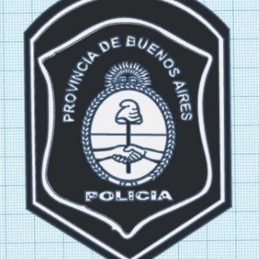 buenos aires police coat arms 3D print model - Mito3D