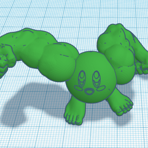 buff arms punching kirby tool 3d printing 3D print model - Mito3D