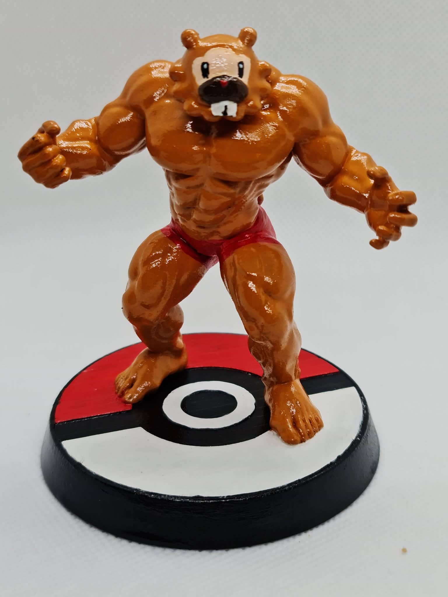 chamois bidoof cacahuète beurre Jeu Pokémon swole meme 3D print model - Mito3D