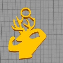 buff bunny deer keychain pack 3d print model - Mito3D