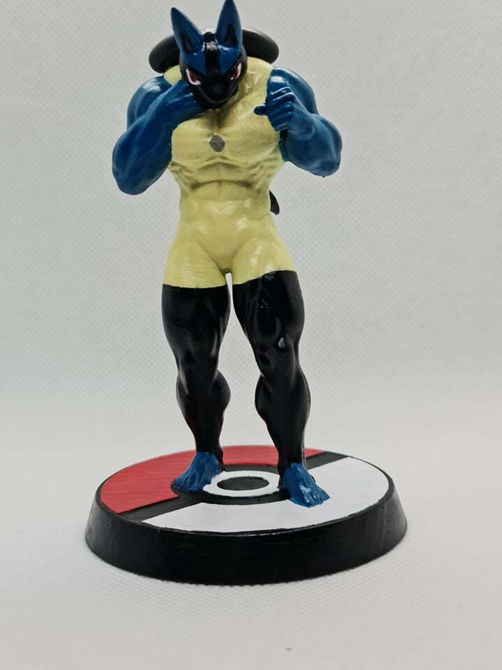 polieren lucario Pokémon geschwollen meme 3D print model - Mito3D