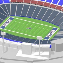 buffalo bills - stadium architecture football american gridiron paydirt nfl afc york 3d print model - Mito3D