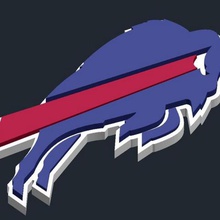 buffalo bills logo çeşitli 3d print model - Mito3D