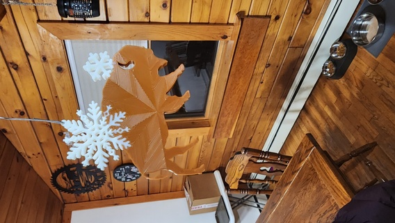 bufalo kar tanesi çeşitli süs faturalar ny Noel ağaç Sanat 3d print model - Mito3D