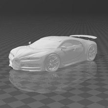bugatti coche vehiculo moderno carrera 3d print model - Mito3D