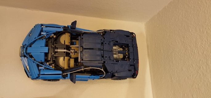 Bugatti yatay duvar binmek duvara monte Chiron 42083 3d print model - Mito3D