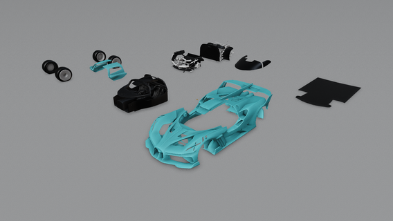 bugatti bolide 2020 3d print model - Mito3D