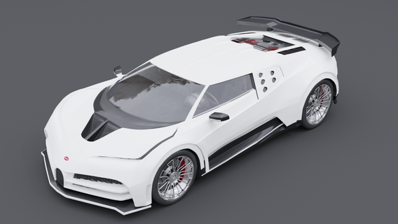 bugatti centodieci esporte carro 3d print model - Mito3D