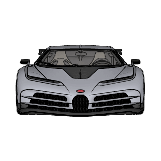 Bugatti Centodieci eb110 süper araba Oto arabalar motor sporları SUV 39 lar trafik polis geçitler ralli Sedanlar ayarlama derbi yarışlar prototip 3d print model - Mito3D