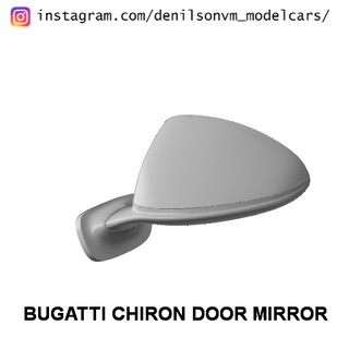 bugatti chirone porta specchio 1 24 25 retrovisore lato 3d print model - Mito3D