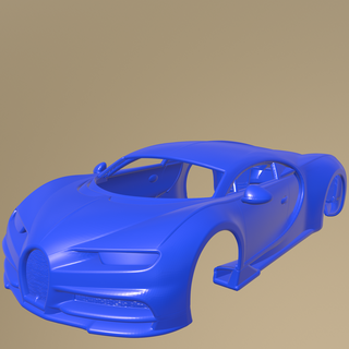 bugatti chiron sport 2019 printable car body slot 1-10 separate parts scalextric tamiya rc miniz crawler kyosho axial traxxas micro 3d print model - Mito3D