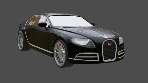 bugatti galibier esporte carro 3d print model - Mito3D