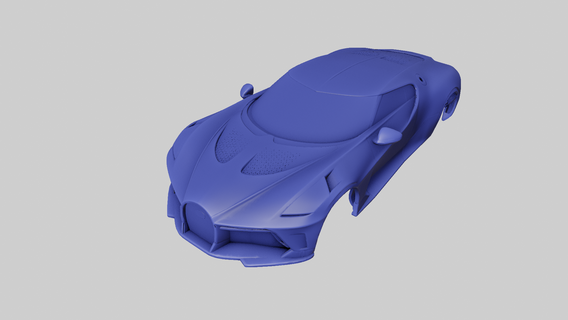 Bugatti la Voiture noire araba araç tekerlek yarış spor süper lüks 3d print model - Mito3D