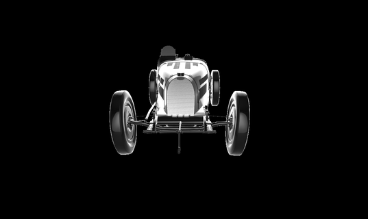 bugatti t51 auto coche vehiculo coches 3d print model - Mito3D