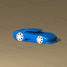 bugatti brinquedo carro jogos 3d print model - Mito3D