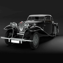 bugatti type 41 model coupe ville classic vintage car de luxury 3d print model - Mito3D