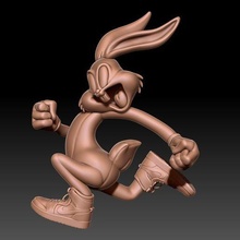 loco conejito dibujos animados personaje 3d modelo warner hermanos Chiflados toon película materiales fantasía animal mimín wabbit 3dprinting 3d print model - Mito3D